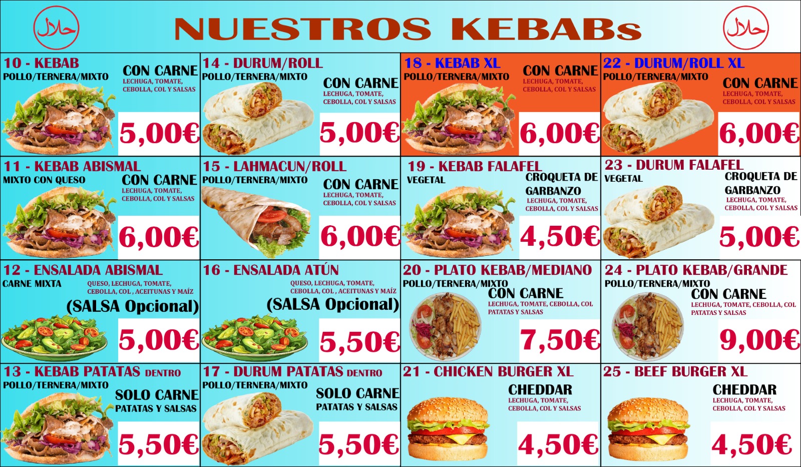 menus