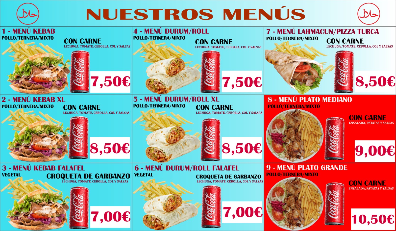 menus